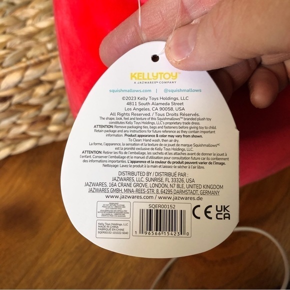 Squishmallows Dolan the Red Dinosaur (first to market) in size 11" - Picture 7 of 7